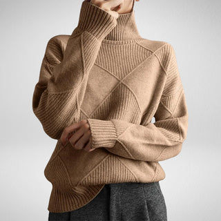 Marjorie | Pull col roulé en maille douce