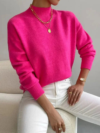 Rosine | Pull chic en cachemire à col montant