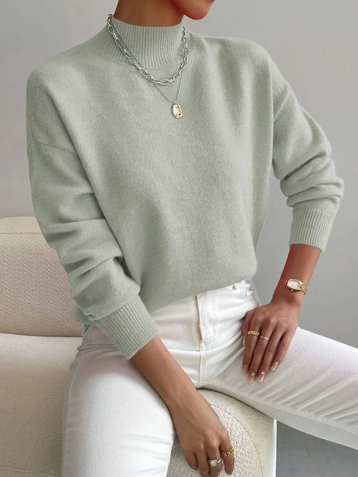 Rosine | Pull chic en cachemire à col montant