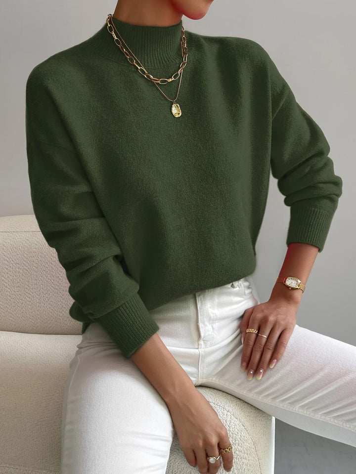 Rosine | Pull chic en cachemire à col montant