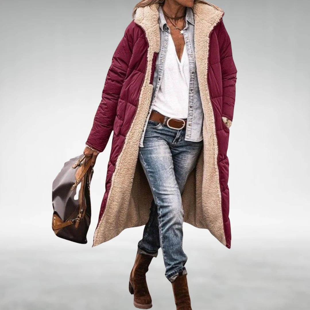 Mélisande manteau long réversible