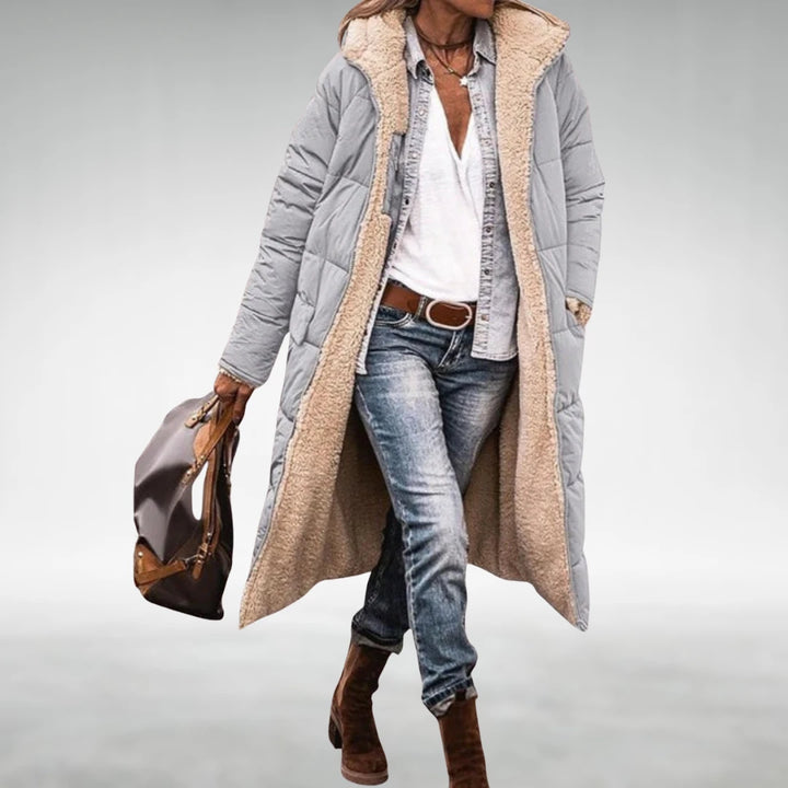 Mélisande manteau long réversible