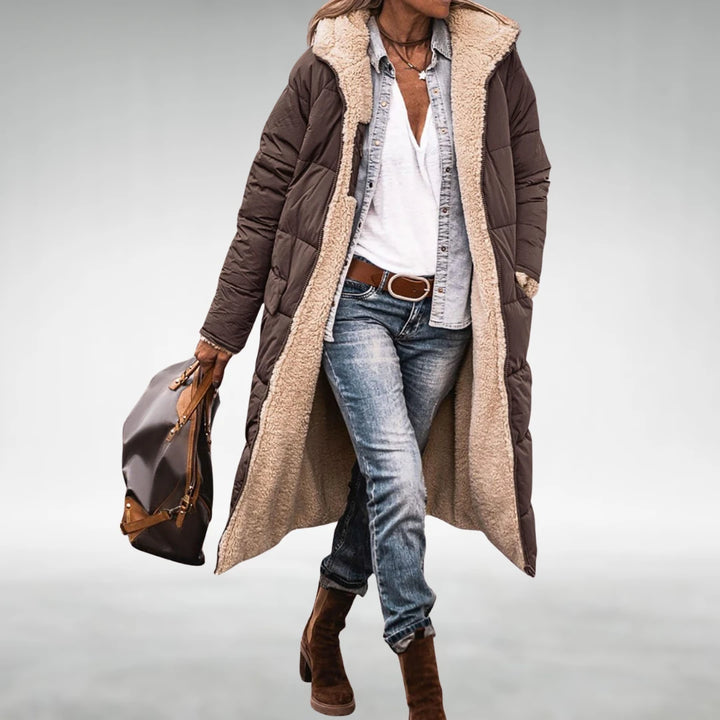 Mélisande manteau long réversible