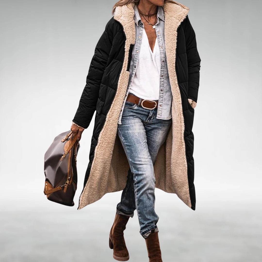 Mélisande manteau long réversible