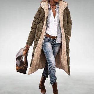 Mélisande manteau long réversible
