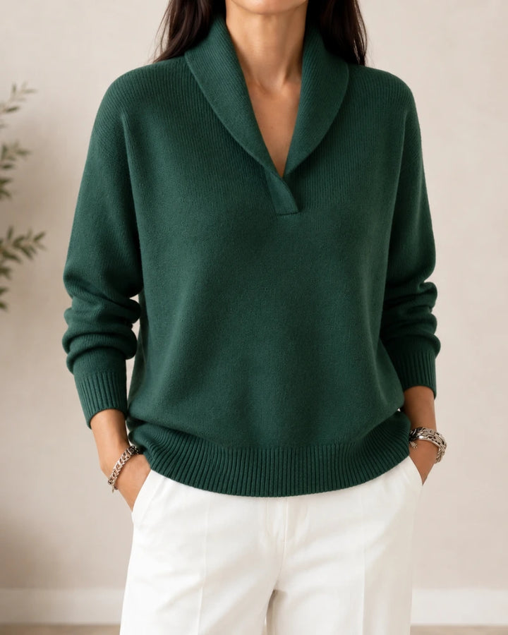 Gwenaëlle | Pull à col châle