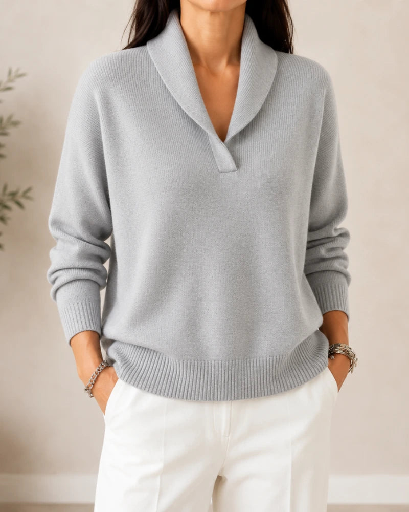 Gwenaëlle | Pull à col châle
