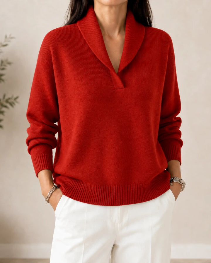 Gwenaëlle | Pull à col châle
