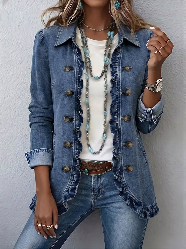 Nicole | Veste plissée à volants