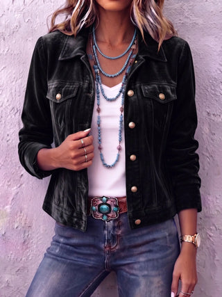 Raffaella | Veste en velours vintage