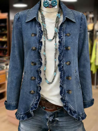 Nicole | Veste plissée à volants