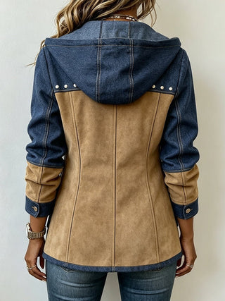 Marianne | Patchwork Hooded Jacket