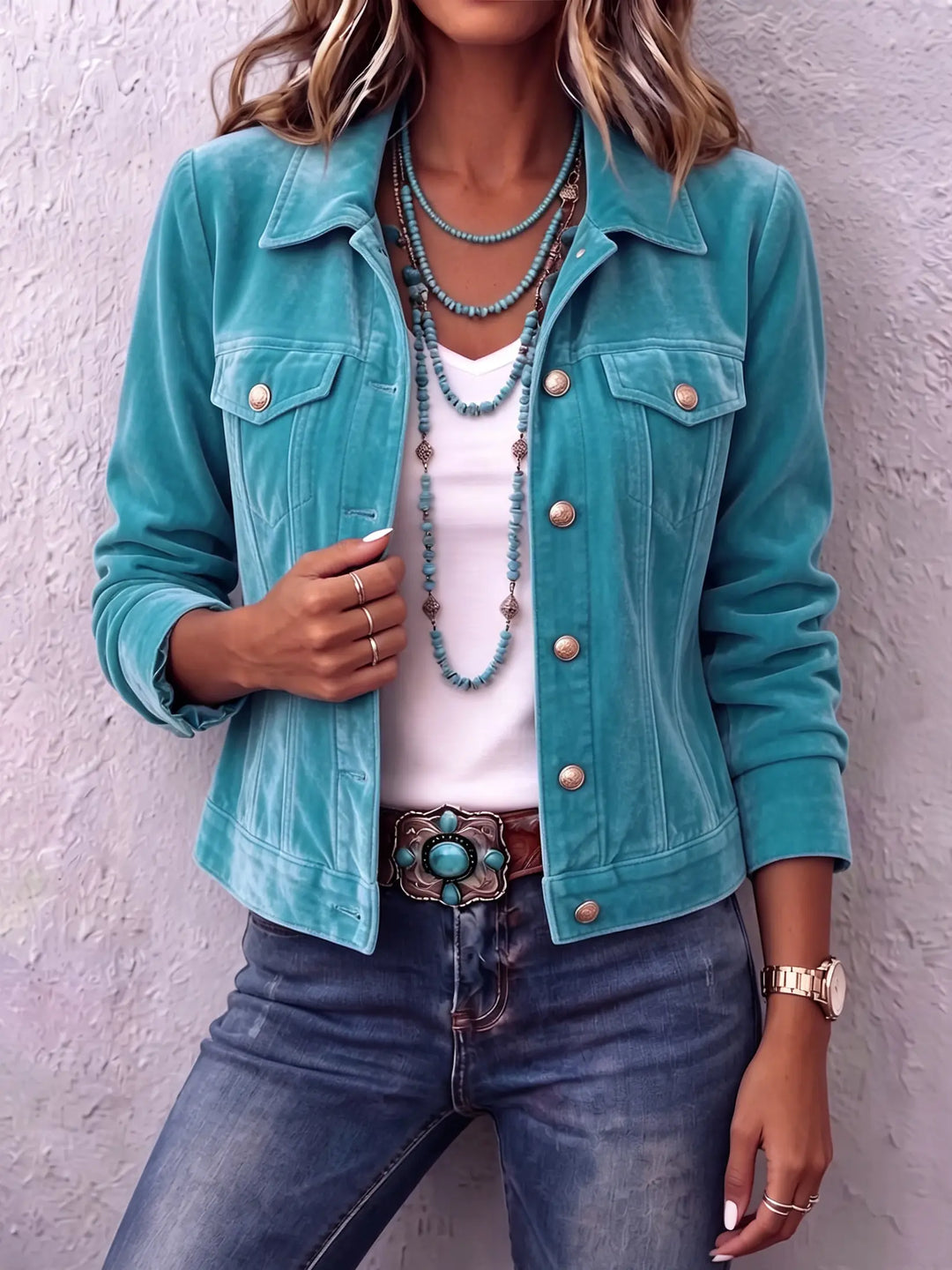 Raffaella | Veste en velours vintage