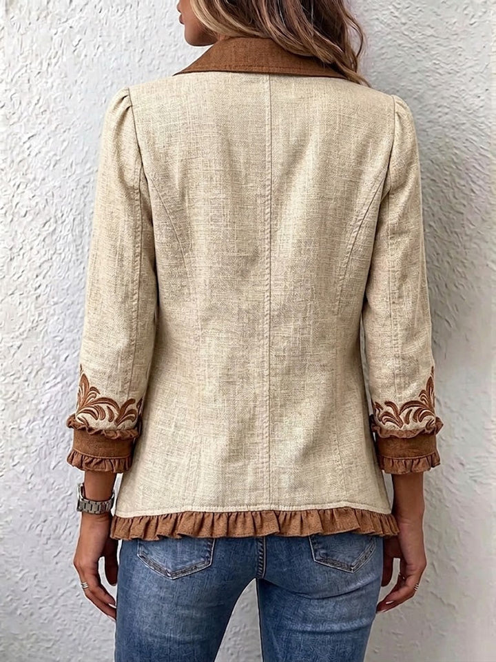 Isabelle | Vintage Bohemian Floral Pleated Jacket