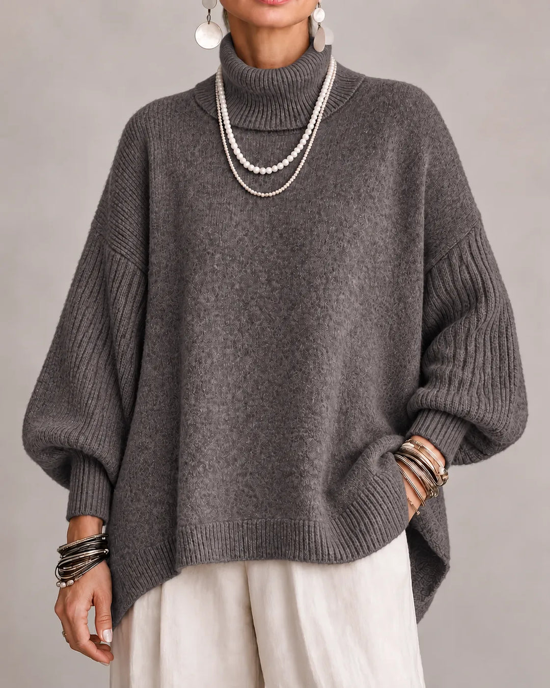 Rosalinde | Pull col roulé oversize