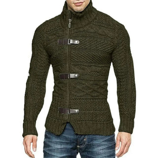 Baudouin | Pull col montant en maille torsadée à boucles