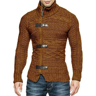 Baudouin | Pull col montant en maille torsadée à boucles