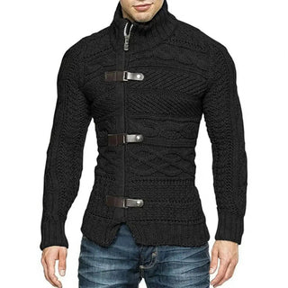 Baudouin | Pull col montant en maille torsadée à boucles
