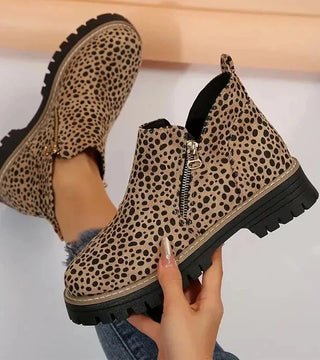 Lucinde – bottines confort zippées à semelle crantée légère