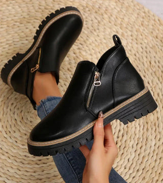 Lucinde | Bottines confort zippées à semelle crantée légère