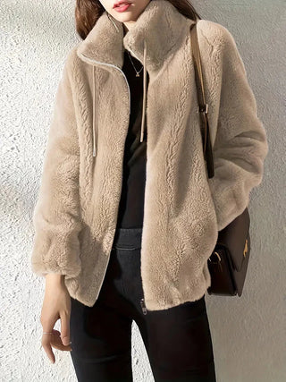 Lise | Veste zippée douce effet peluche