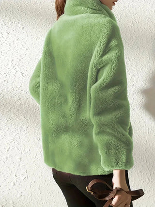 Lise | Veste zippée douce effet peluche