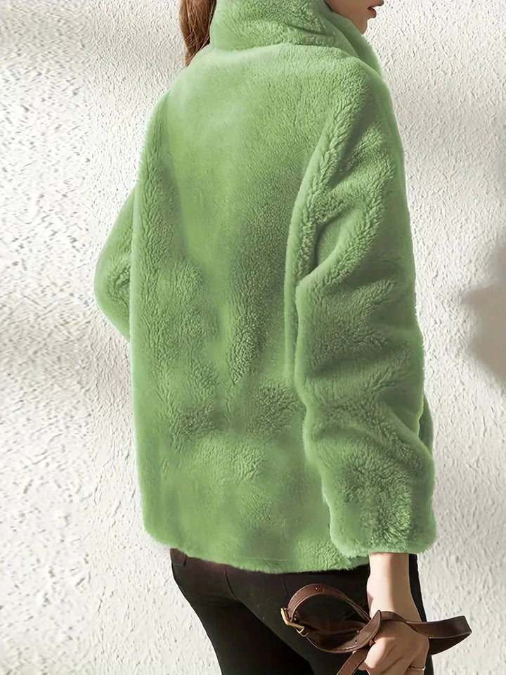 Lise | Veste zippée douce effet peluche