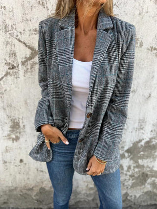 Anabella | Blazer à carreaux décontracté