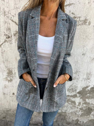 Anabella | Blazer à carreaux décontracté