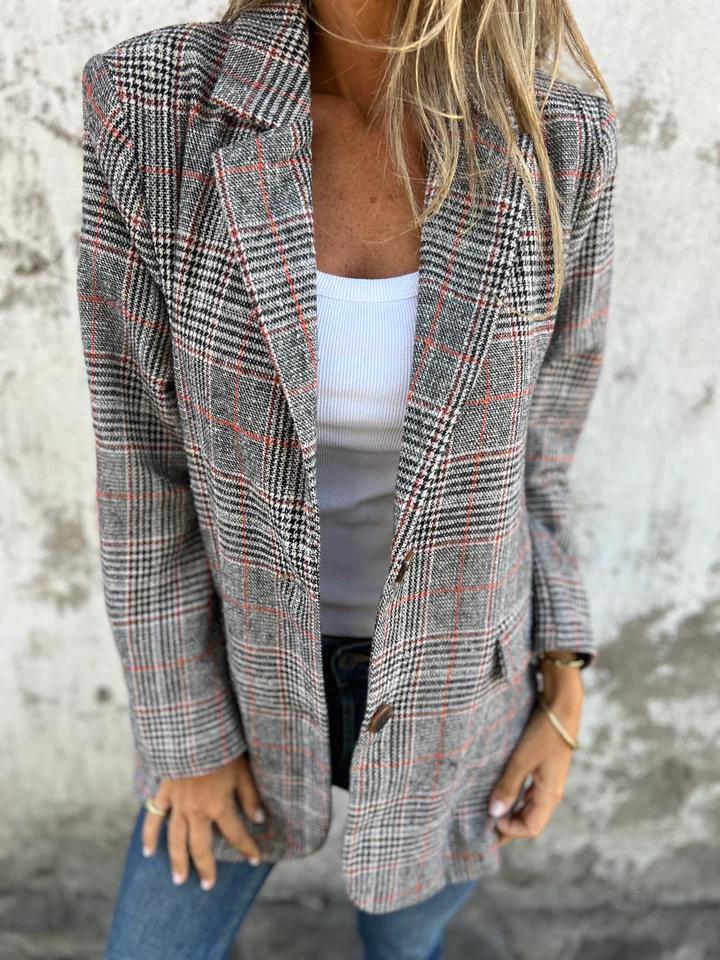 Anabella | Blazer à carreaux décontracté