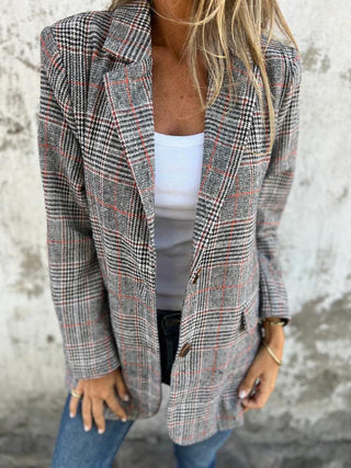 Anabella | Blazer à carreaux décontracté