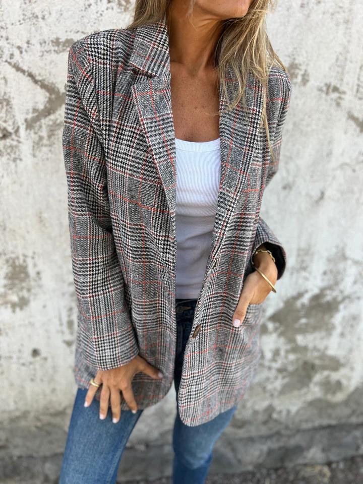 Anabella | Blazer à carreaux décontracté