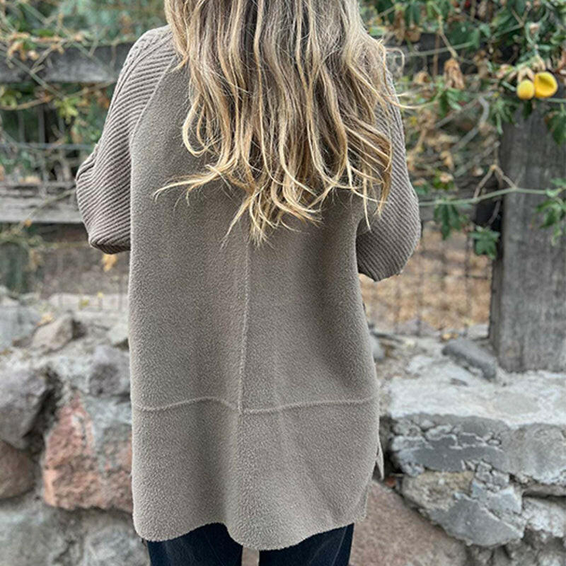 Eléonore | Manteau en maille à double boutonnage