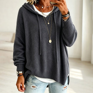 Romy | Pull à capuche en maille douce
