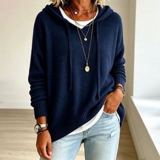 Romy | Pull à capuche en maille douce