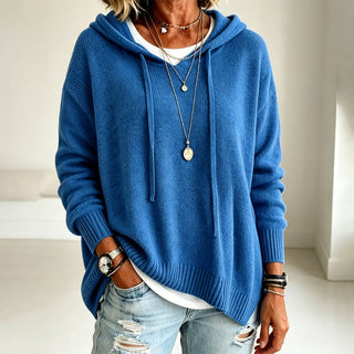 Romy | Pull à capuche en maille douce