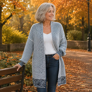 Maëva | Cardigan long en maille douce