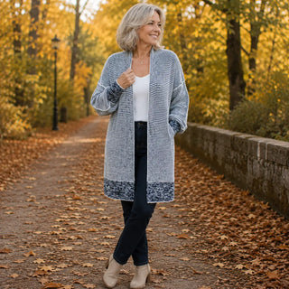 Maëva | Cardigan long en maille douce