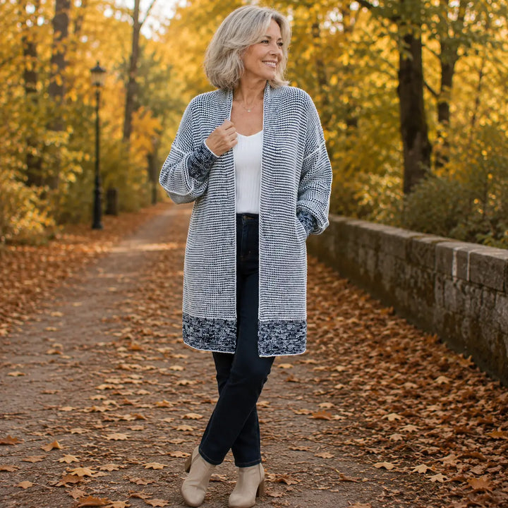 Maëva | Cardigan long en maille douce