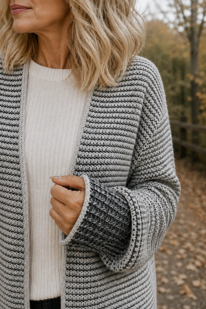 Maëva | Cardigan long en maille douce