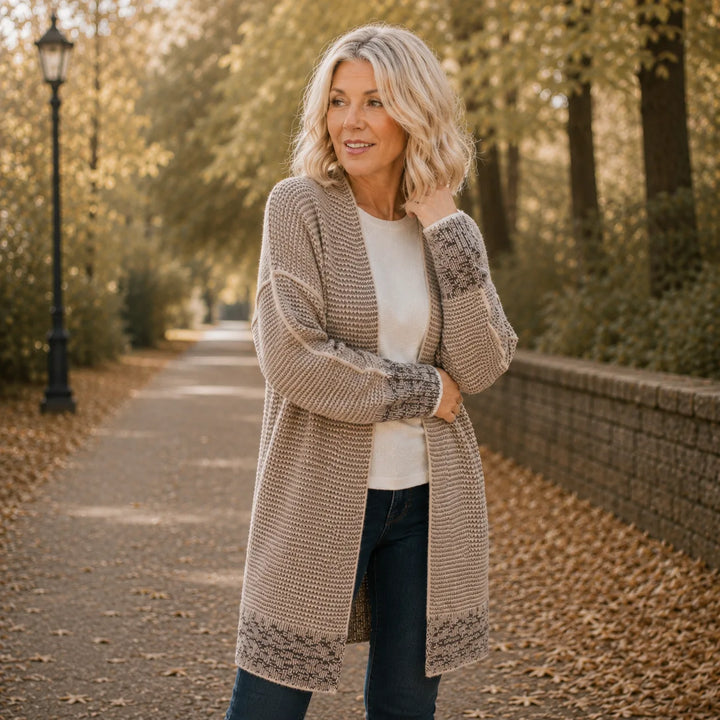 Maëva | Cardigan long en maille douce